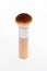 Professional wooden make-up brush isolated on
