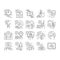 professional worker person job icons set vector