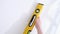 Professional yellow measuring device for level and evenness of wall