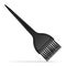 Professionals color brush. Color mixing plastic hairdresser brush. Hairdresser tool for hair bleaching and coloring. 3d