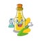 Professor corn oil put into cartoon bottle