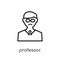 Professor icon. Trendy modern flat linear vector Professor icon