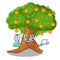 Professor orange tree in the character shape