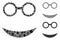 Professor smiley Mosaic Icon of Trembly Parts
