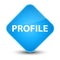 Profile elegant cyan blue diamond button