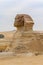 Profile of the famous Egyptian Sphinx in Giza, Egypt