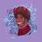 Profile Icon Arab Male Emotion Avatar, Muslim Man Cartoon Portrait Happy Smiling Face With Devil Horning
