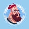 Profile Icon Male Emotion Avatar, Hipster Man Cartoon Portrait Tired Sleeping Face