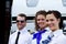 Profile of pilot and stewardesses