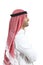 Profile portrait of an arab saudi emirates man