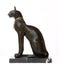 Profile of replica ancient egyptian goddess cat