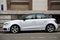 Profile view of white Audi A1 parked in the street