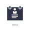 profiles icon on white background. Simple element illustration from human resources concept