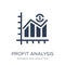 Profit Analysis icon. Trendy flat vector Profit Analysis icon on