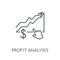 Profit Analysis linear icon. Modern outline Profit Analysis logo