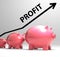 Profit Arrow Shows Sales And Earnings Projection