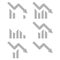 Profit decline icon, loss arrow, vector illustration