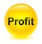 Profit glassy yellow round button