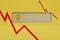 profit growth chart. arrows indicating a high level of earnings in dollars. 3D render