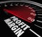 Profit Margin Speedometer Measuring Rising Income