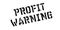 Profit Warning rubber stamp
