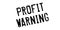 Profit Warning rubber stamp