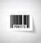 Profits upc, barcode illustration design