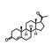 Progesterone chemical formula