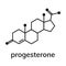 Progesterone chemical formula