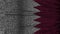 Program code and flag of Qatar. Qatari digital technology or programming related loopable animation