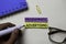Programmatic Advertising text on sticky notes isolated on office desk