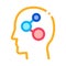 Programmed brain icon vector outline illustration