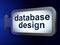 Programming concept: Database Design on billboard background