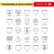 Programming and Developement Black Line Icon - 25 Business Outline Icon Set