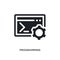 programming isolated icon. simple element illustration from  concept icons. programming editable logo sign symbol design on white