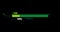 Progress bar animation with laser shoot on callout and loading bar inside green yellow fill tone with numeric and 14 percent text