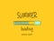 Progress bar with inscription - Summer loading. Vector illustration