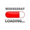 Progress Bar Loading with the text: Wednesday