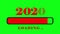 Progress bar showing loading of 2020 happy new year