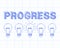 Progress Light Bulb Graph Paper