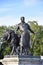 Progress, one of four bronze statues around the memorial the Victoria Memorial is a monument to Queen Victoria, located at the end