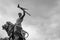 Progress, one of four bronze statues around the Victoria memorial monument in London