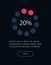 Progress round diagram UI element template