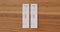 Progress of two Coronavirus antigen tests, side by side. One test becomes positive and one negative. Covid-19, self at home tests