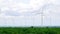 Progressive idea of using wind for electric energy by wind turbine farm.