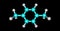 Proguanil molecular structure isolated on black