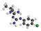 Proguanil prophylactic malaria drug molecule.