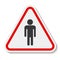 Prohibit People Allowed,Do Not Enter,No Man Entry Sign Isolate On White Background,Vector Illustration