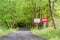 Prohibited the passage to a military unit in a forest, the barrier to entry