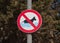 Prohibiting signs on the beach, Croatia